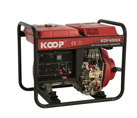 Diesel generador de marco abierto KDF4000X/XE