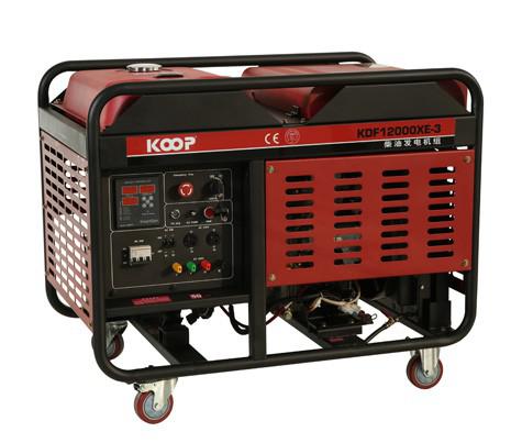 Diesel generador de marco abierto KDF12000XE(-3)
